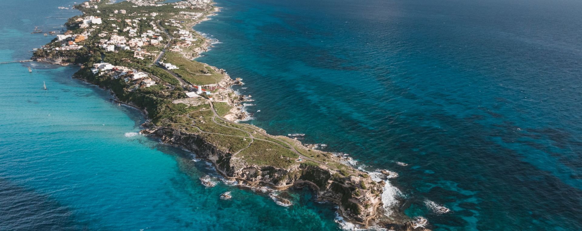 Punta Sur Isla Mujeres — vista aérea