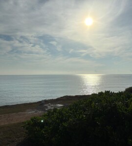 Terraza privada en Villa Esperanza Isla Mujeres - atardecer caribeño