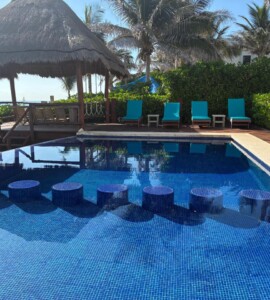 Galería Villa Esperanza Isla Mujeres - vista desde la alberca infinita