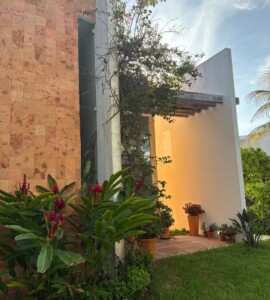 Villa Esperanza - exteriores con vista al mar caribe.